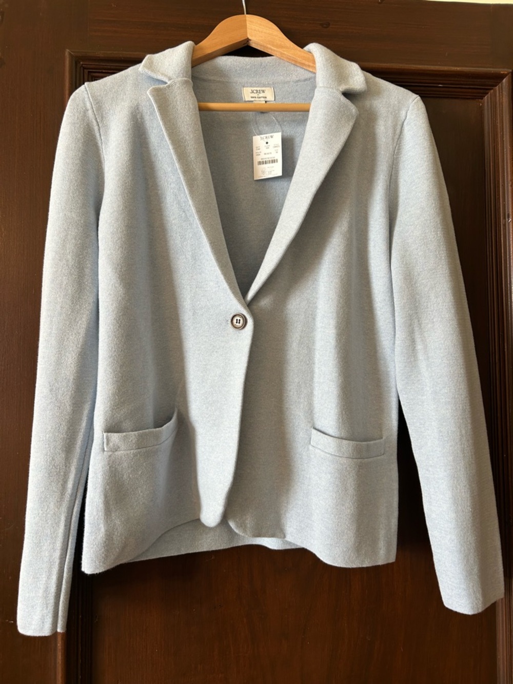 J. Crew Light Blue Women's Single-Button Blazer